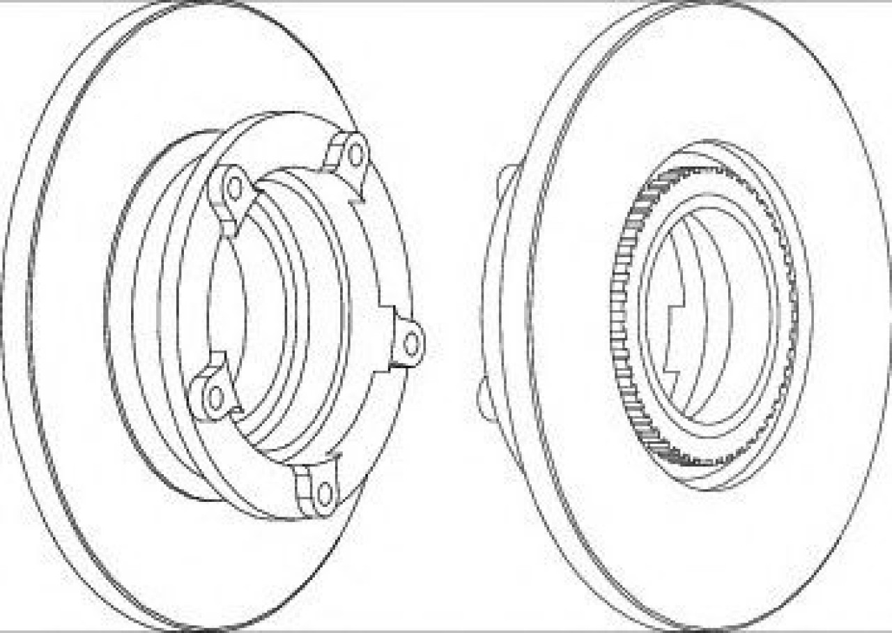 Disc frana FORD TRANSIT platou / sasiu (2006 - 2014) FERODO DDF1573-1 piesa NOUA