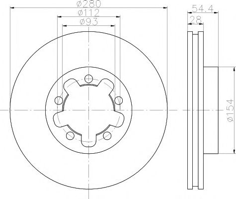 Disc frana FORD TRANSIT platou / sasiu (2006 - 2014) TEXTAR 92151803 piesa NOUA