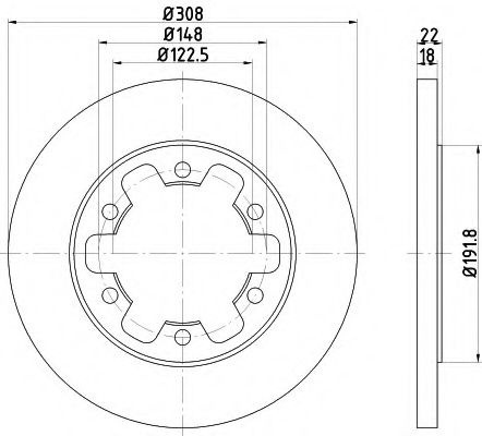 Disc frana FORD TRANSIT platou / sasiu (2013 - 2016) TEXTAR 92275803 piesa NOUA