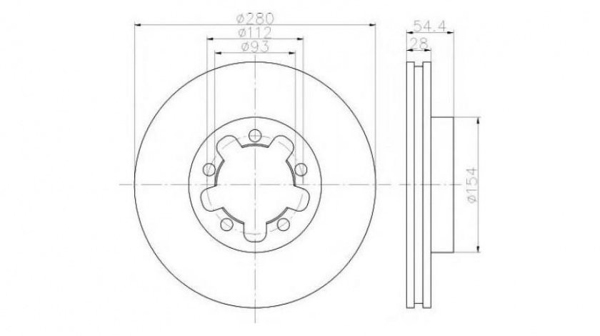 Disc frana Ford TRANSIT TOURNEO 2006- #2 0986479392