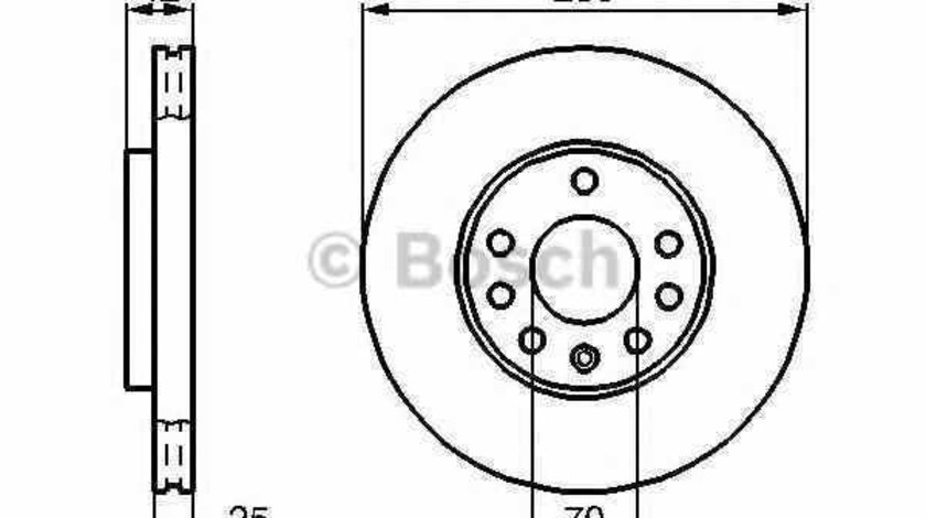 Disc frana HOLDEN ZAFIRA TT BOSCH 0 986 478 883