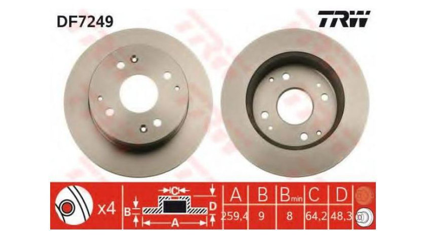 Disc frana Honda ACCORD Mk VII hatchback (CH) 1999-2002 #2 08580320