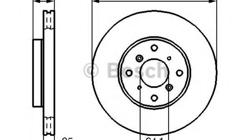 Disc frana HONDA ACCORD VI (CG, CK) (1997 - 2003) BOSCH 0 986 478 982 piesa NOUA