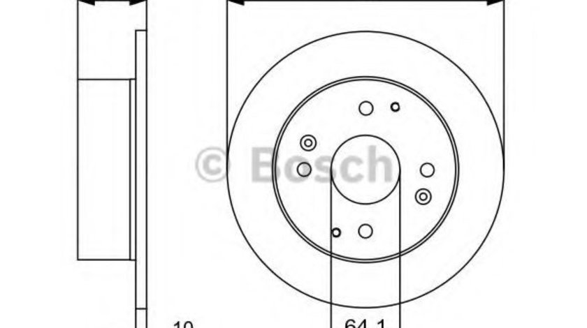 Disc frana HONDA ACCORD VI (CG, CK) (1997 - 2003) BOSCH 0 986 479 504 piesa NOUA