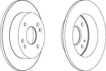 Disc frana HONDA ACCORD VI (CG, CK) (1997 - 2003) FERODO DDF1488C piesa NOUA