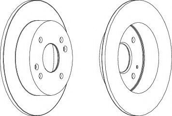 Disc frana HONDA ACCORD VI Coupe (CG) (1997 - 2003) FERODO DDF1488C piesa NOUA