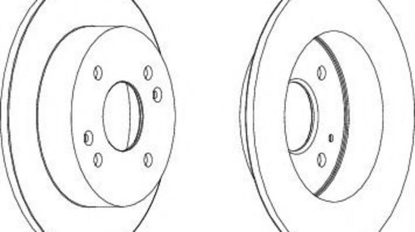 Disc frana HONDA ACCORD VI Coupe (CG) (1997 - 2003) FERODO DDF1488C piesa NOUA