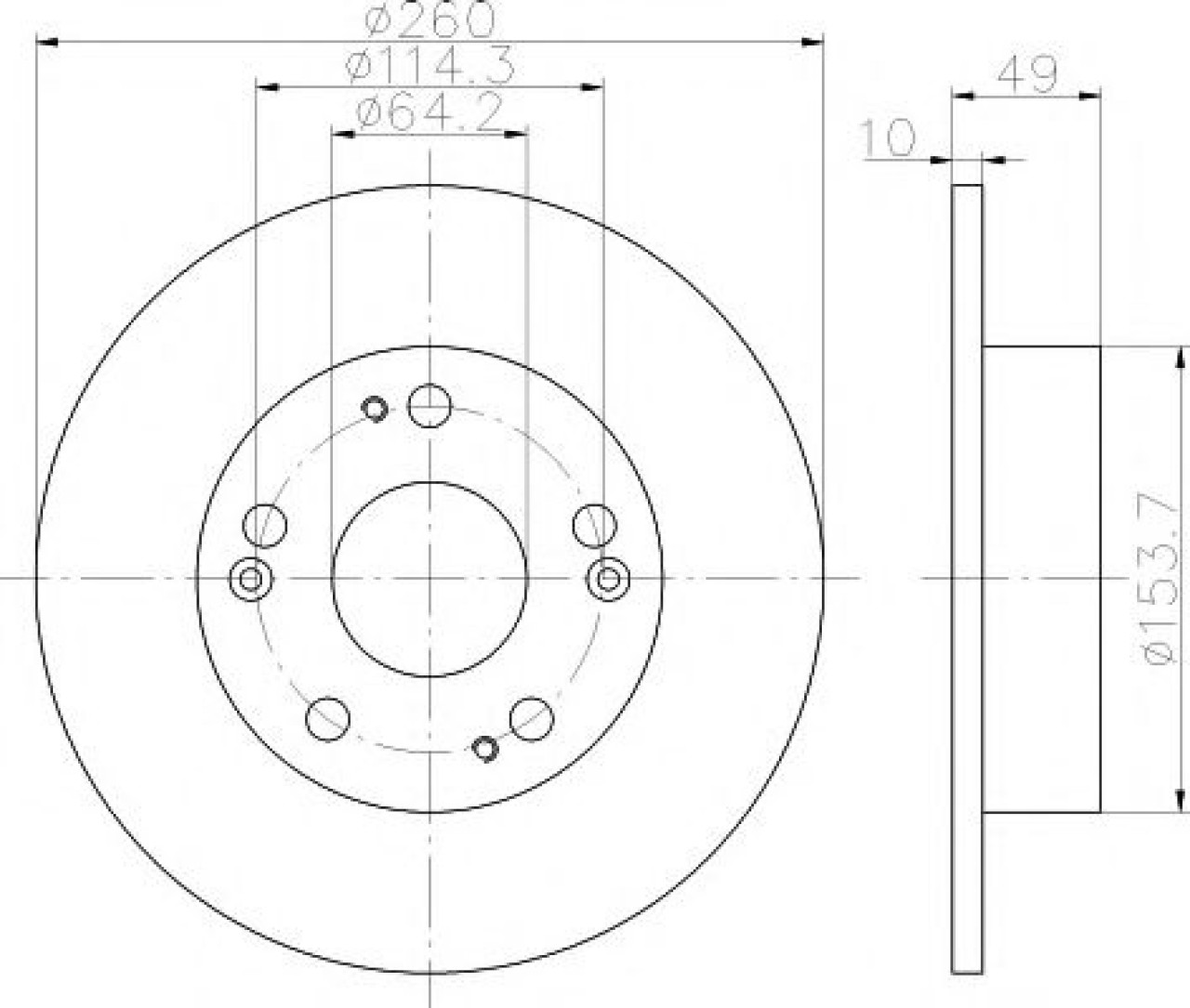 Disc frana HONDA ACCORD VII (CM) (2002 - 2008) TEXTAR 92144603 piesa NOUA