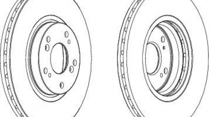 Disc frana HONDA ACCORD VII Tourer (CM) (2003 - 2008) FERODO DDF1424 piesa NOUA