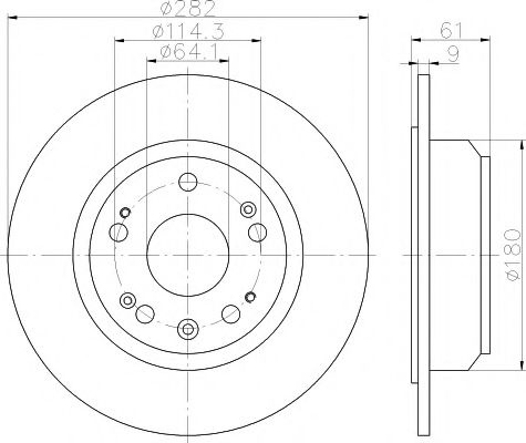 Disc frana HONDA ACCORD VII Tourer (CM) (2003 - 2008) TEXTAR 92165803 piesa NOUA