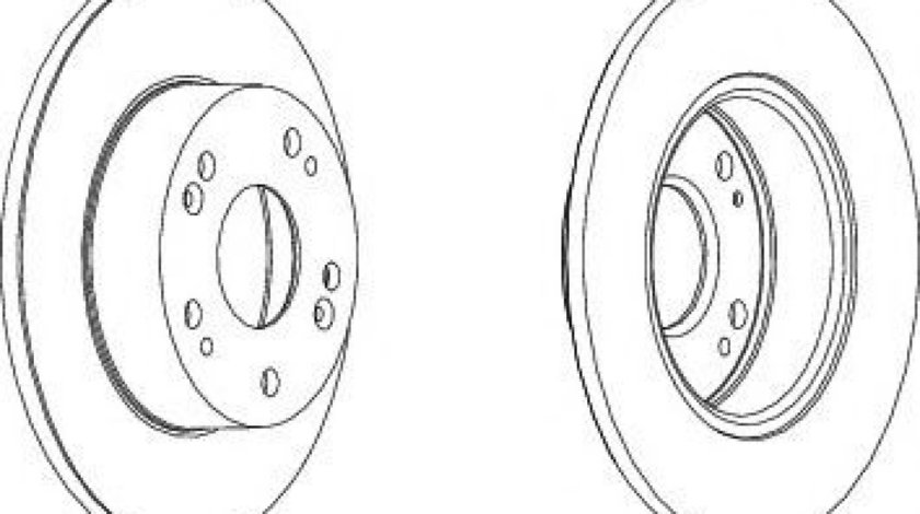 Disc frana HONDA ACCORD VII Tourer (CM) (2003 - 2008) FERODO DDF1390 piesa NOUA