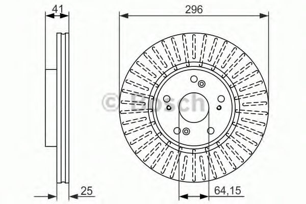 Disc frana HONDA ACCORD VIII (CU) (2008 - 2016) BOSCH 0 986 479 744 piesa NOUA