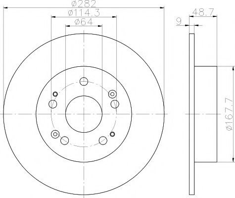 Disc frana HONDA ACCORD VIII (CU) (2008 - 2016) TEXTAR 92204300 piesa NOUA