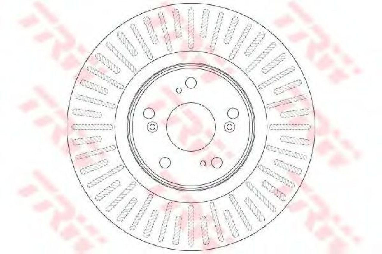 Disc frana HONDA ACCORD VIII (CU) (2008 - 2016) TRW DF6437 piesa NOUA