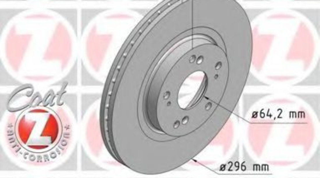 Disc frana HONDA ACCORD VIII TOURER (2008 - 2016) ZIMMERMANN 280.3176.20 piesa NOUA