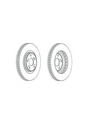Disc frana HONDA ACCORD VIII TOURER (2008 - 2016) FERODO DDF1777C-1 piesa NOUA