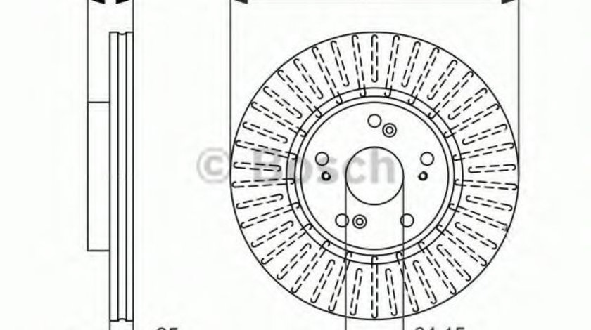 Disc frana HONDA ACCORD VIII TOURER (2008 - 2016) BOSCH 0 986 479 744 piesa NOUA