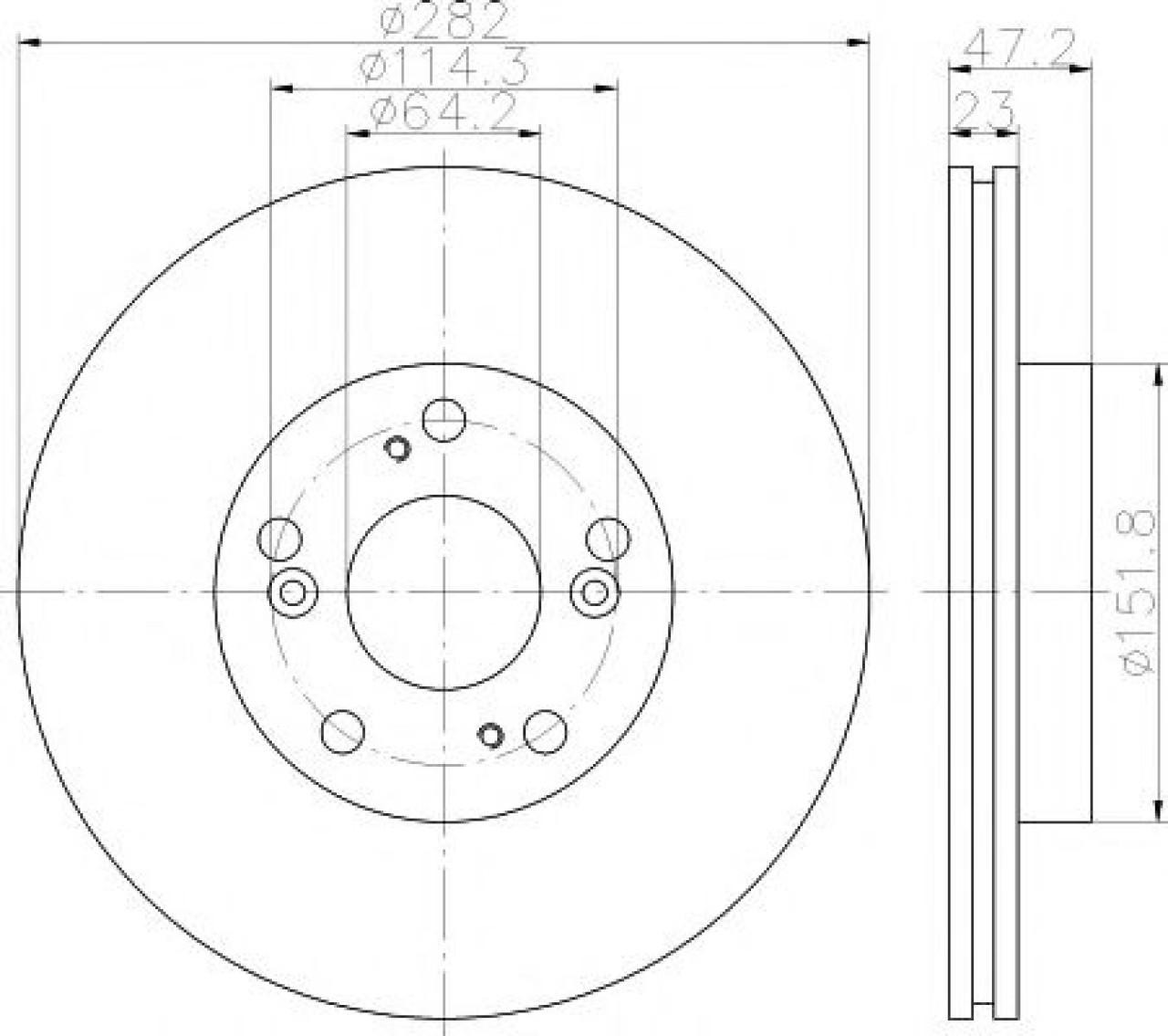 Disc frana HONDA CIVIC IX Limuzina (FB, FG) (2011 - 2016) TEXTAR 92144403 piesa NOUA