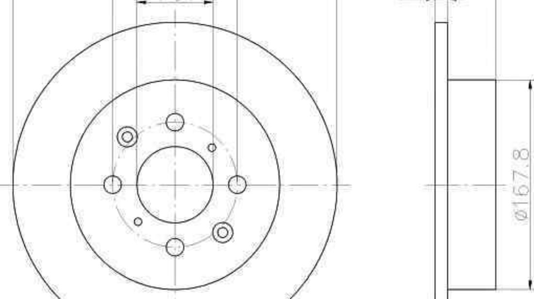 Disc frana HONDA CIVIC VI Aerodeck (MB, MC) TEXTAR 92125300