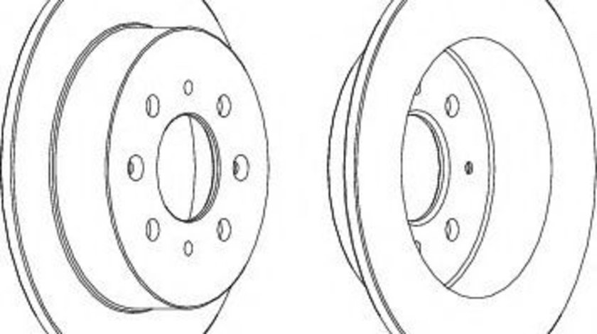 Disc frana HONDA CIVIC VI Hatchback (EJ, EK) (1995 - 2001) FERODO DDF1358C piesa NOUA