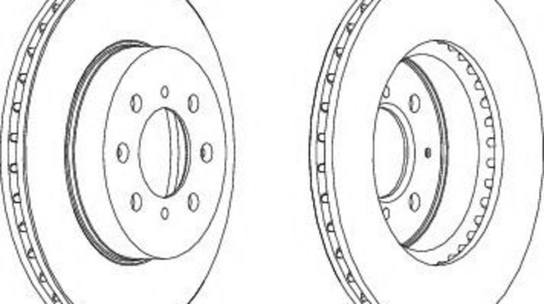 Disc frana HONDA CIVIC VII Cupe (EM2) (2001 - 2005) FERODO DDF492 piesa NOUA