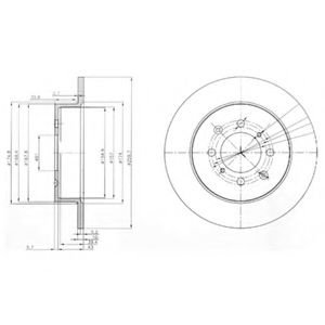Disc frana HONDA CIVIC VII Hatchback (EU, EP, EV) (1999 - 2006) DELPHI BG3793 piesa NOUA