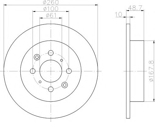 Disc frana HONDA CIVIC VII Limuzina (ES) (2000 - 2006) TEXTAR 92125300 piesa NOUA