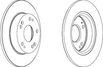 Disc frana HONDA CIVIC VII Limuzina (ES) (2000 - 2006) FERODO DDF1558 piesa NOUA