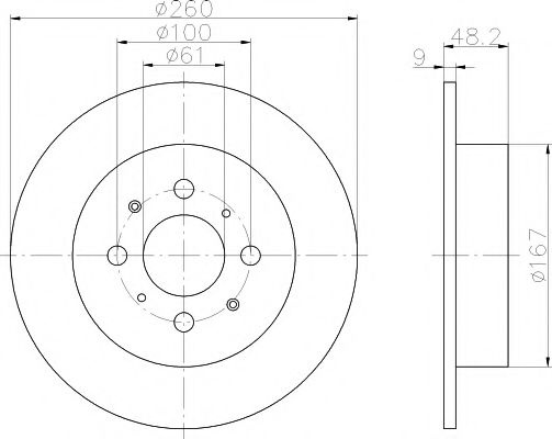 Disc frana HONDA CIVIC VII Limuzina (ES) (2000 - 2006) TEXTAR 92125403 piesa NOUA