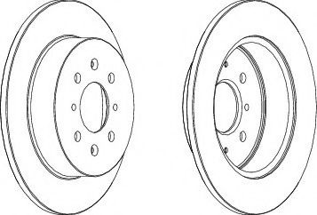 Disc frana HONDA CIVIC VII Limuzina (ES) (2000 - 2006) FERODO DDF1466 piesa NOUA