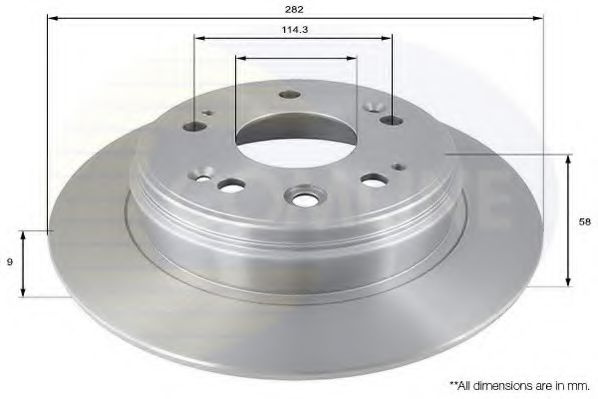 Disc frana HONDA CR-V II (RD) (2001 - 2006) COMLINE ADC0562 piesa NOUA