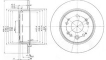 Disc frana HONDA CR-V II (RD) (2001 - 2006) DELPHI...