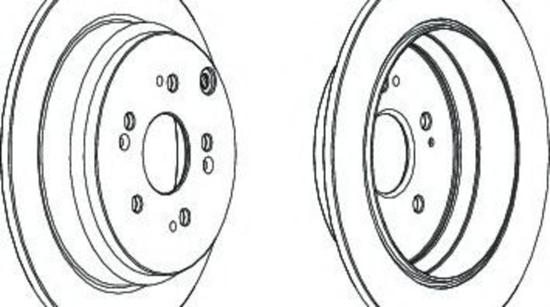 Disc frana HONDA CR-V II (RD) (2001 - 2006) FERODO DDF1608 piesa NOUA