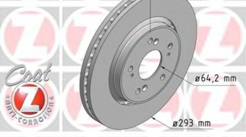 Disc frana HONDA CR-V III (RE) (2006 - 2012) ZIMMERMANN 280.3175.20 piesa NOUA