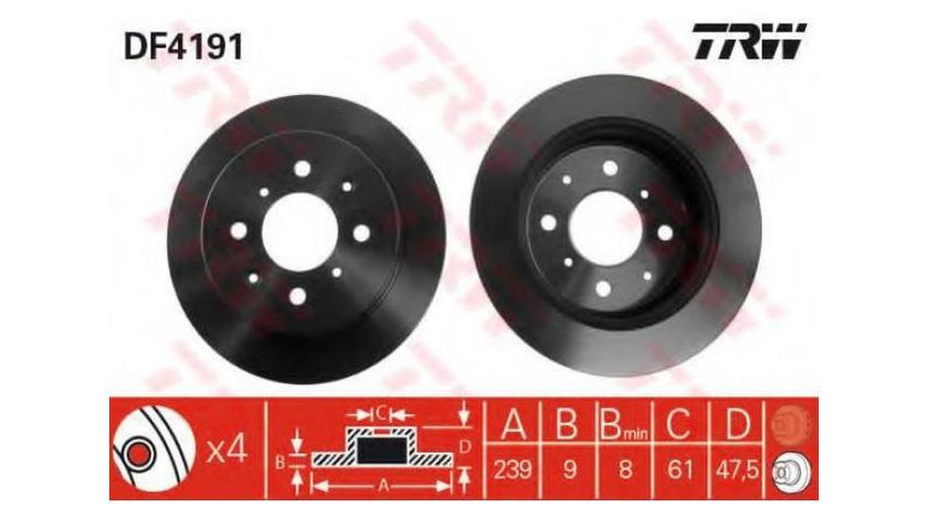 Disc frana Honda CRX Mk III (EH, EG) 1992-1998 #2 08571910