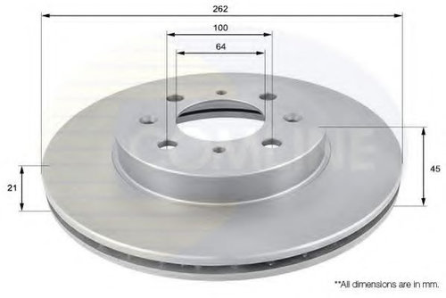 Disc frana HONDA INSIGHT (ZE) (2009 - 2016) COMLINE ADC0506V piesa NOUA