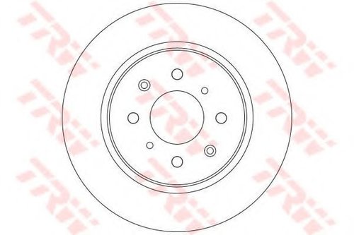 Disc frana HONDA JAZZ III (GE) (2007 - 2013) TRW DF6318 piesa NOUA