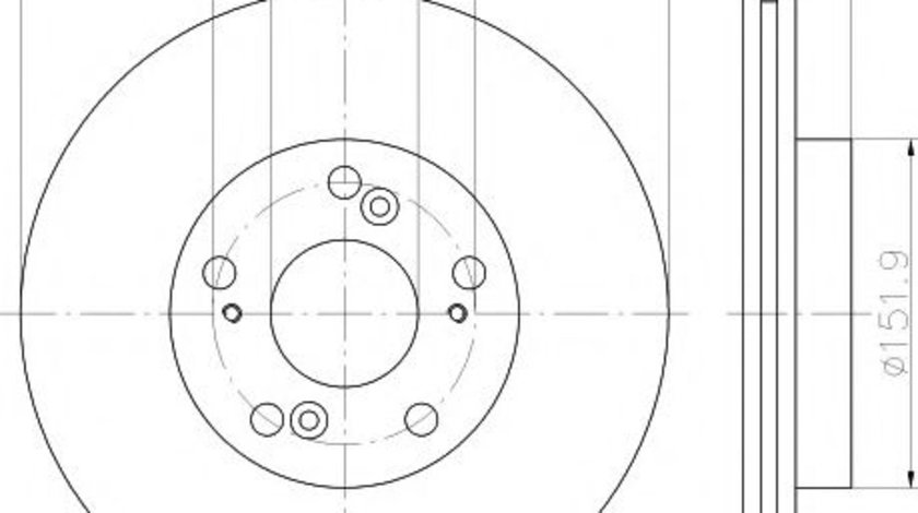 Disc frana HONDA STREAM (RN) (2001 - 2016) HELLA PAGID 8DD 355 110-631 piesa NOUA