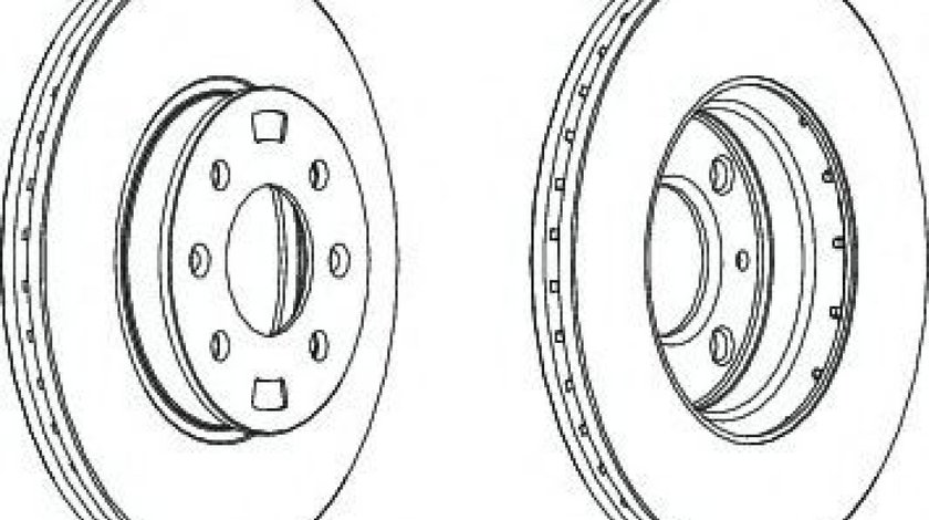 Disc frana HYUNDAI ACCENT III limuzina (MC) (2005 - 2010) FERODO DDF1603 piesa NOUA