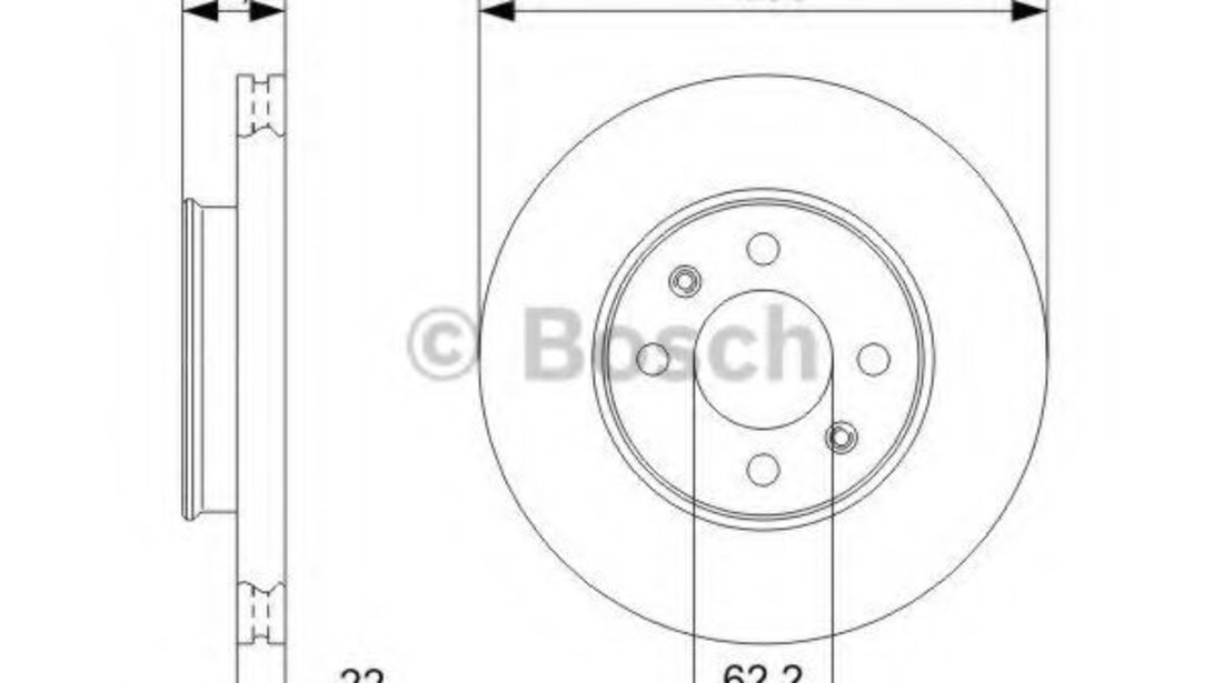 Disc frana HYUNDAI ACCENT III (MC) (2005 - 2010) BOSCH 0 986 479 367 piesa NOUA