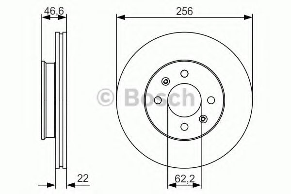 Disc frana HYUNDAI ACCENT III (MC) (2005 - 2010) BOSCH 0 986 479 R77 piesa NOUA
