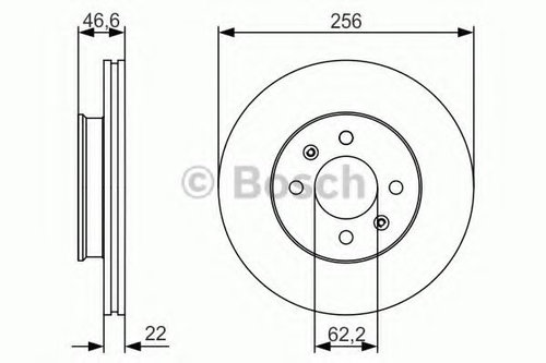 Disc frana HYUNDAI ACCENT III (MC) (2005 - 2010) BOSCH 0 986 479 R77 piesa NOUA