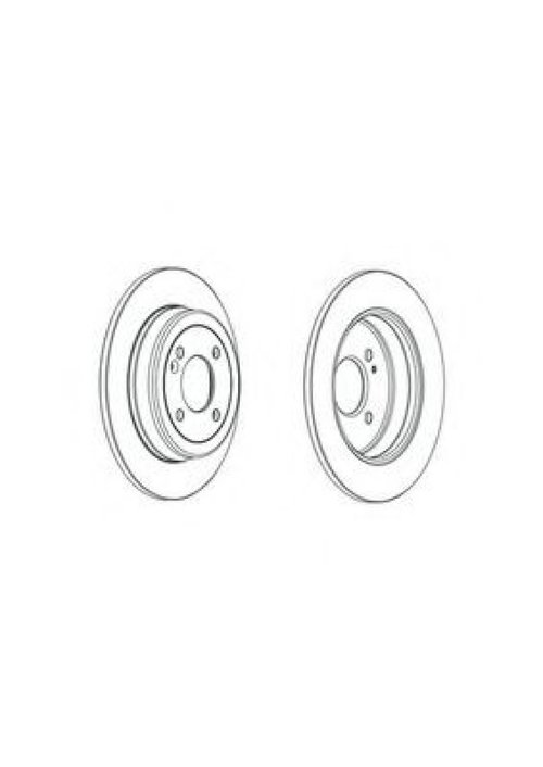 Disc frana HYUNDAI ACCENT IV limuzina (RB) (2010 - 2016) FERODO DDF2090C piesa NOUA