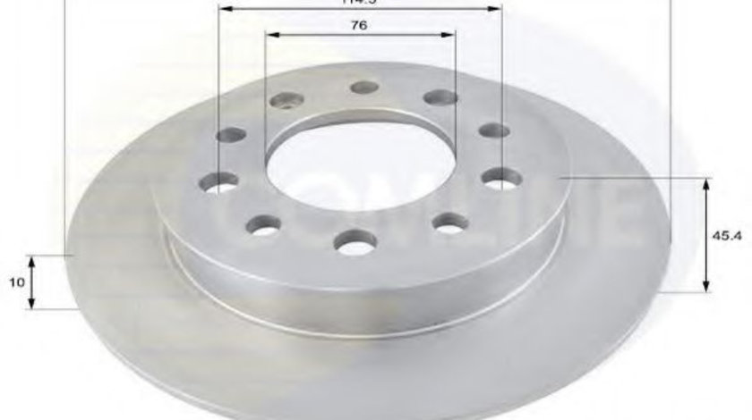 Disc frana HYUNDAI COUPE (GK) (2001 - 2009) COMLINE ADC1057 piesa NOUA