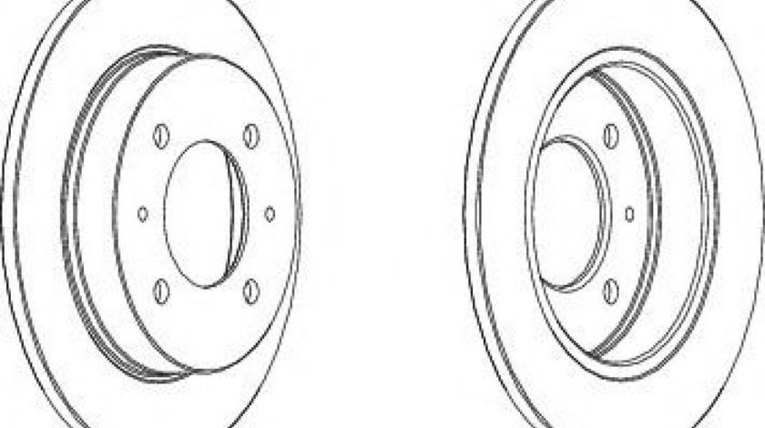 Disc frana HYUNDAI COUPE (GK) (2001 - 2009) FERODO DDF1176 piesa NOUA