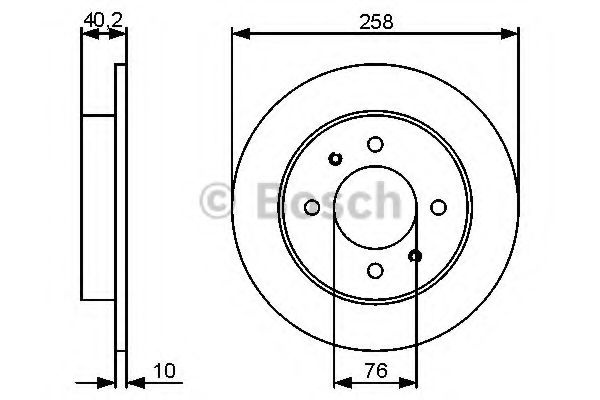 Disc frana HYUNDAI COUPE (RD) (1996 - 2002) BOSCH 0 986 479 484 piesa NOUA
