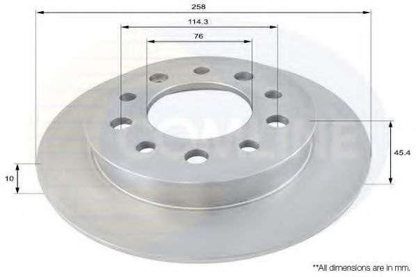 Disc frana HYUNDAI COUPE (RD) (1996 - 2002) COMLINE ADC1057 piesa NOUA