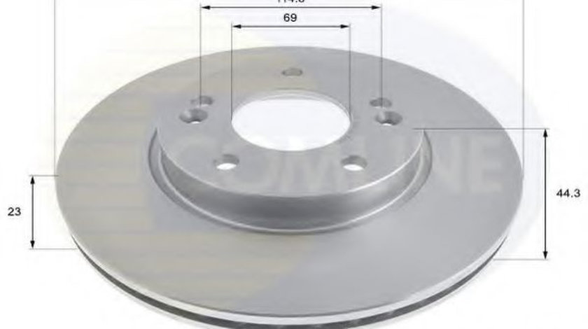 Disc frana HYUNDAI ELANTRA limuzina (MD, UD) (2010 - 2016) COMLINE ADC2416V piesa NOUA