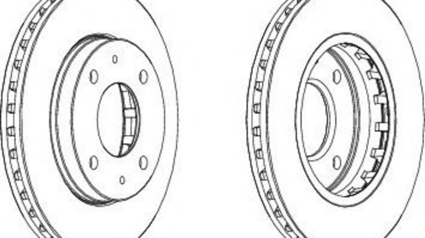 Disc frana HYUNDAI ELANTRA limuzina (XD) (2000 - 2006) FERODO DDF1270 piesa NOUA