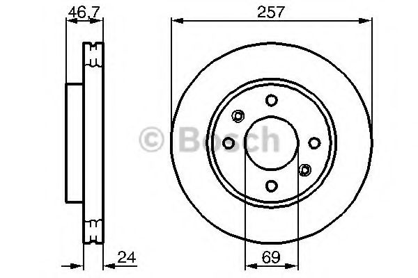Disc frana HYUNDAI ELANTRA (XD) (2000 - 2006) BOSCH 0 986 479 207 piesa NOUA